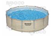 Сглобяем басейн със сенник Bestway 5614V Power Steel d 3.96 m x 1.07 m Pool Set 11133 L